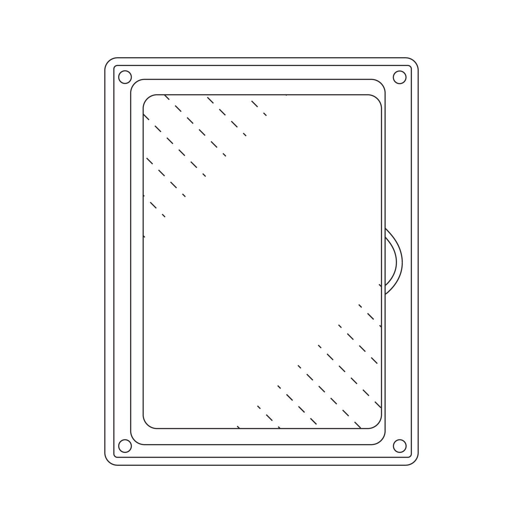 Card Fossil Replacement Back Assembly for Ungraded Cases – includes 99.7% UV Plexiglas®, N52 magnets and TPU gasket