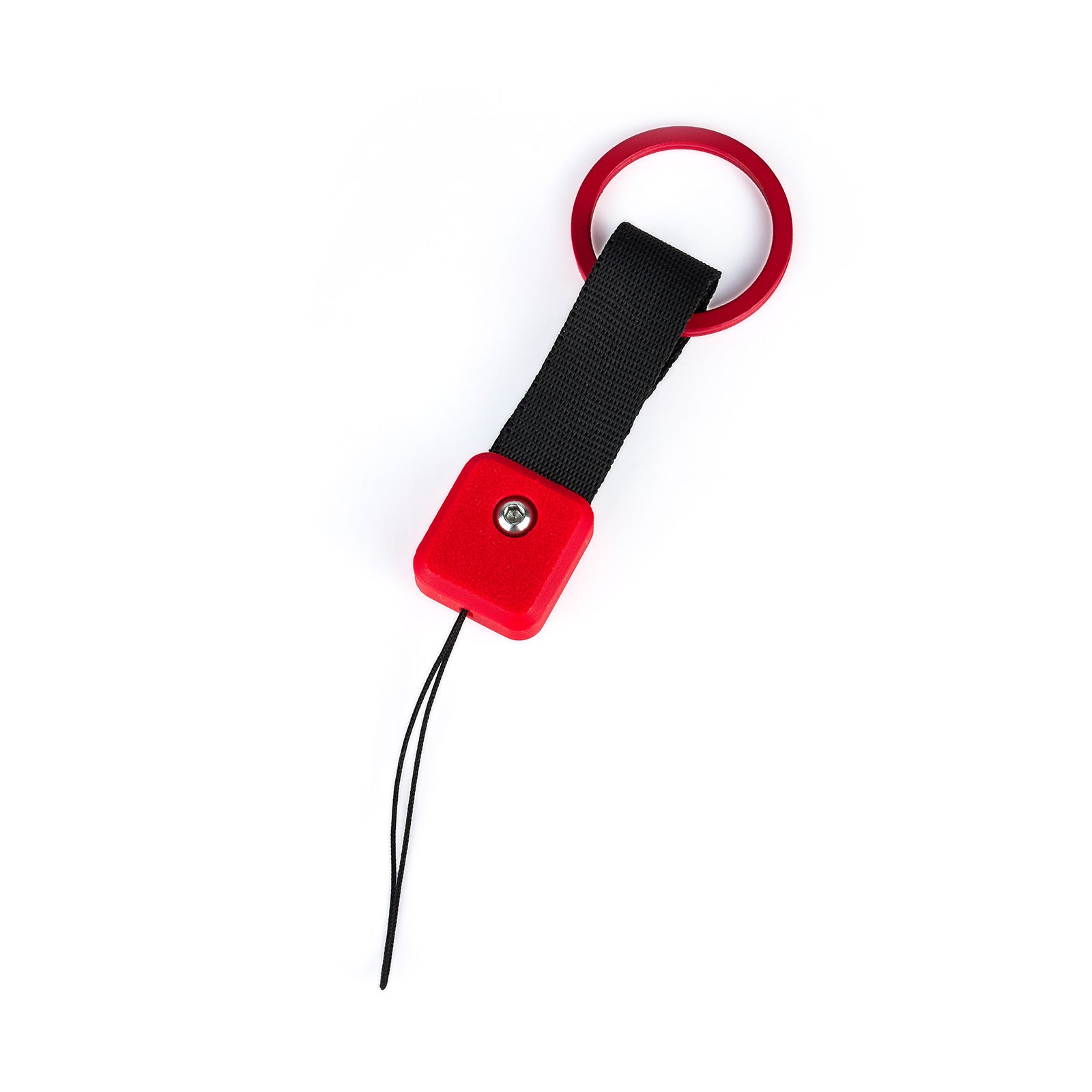Card Fossil Bag Strap – red colorway, wearable strap for carrying card cases on bags