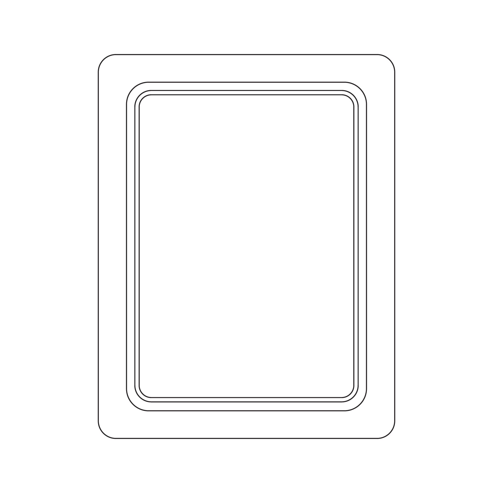 Card Fossil Replacement Front Assembly for Ungraded Cases – customisable trim and border colour, fits existing Card Fossil back assembly