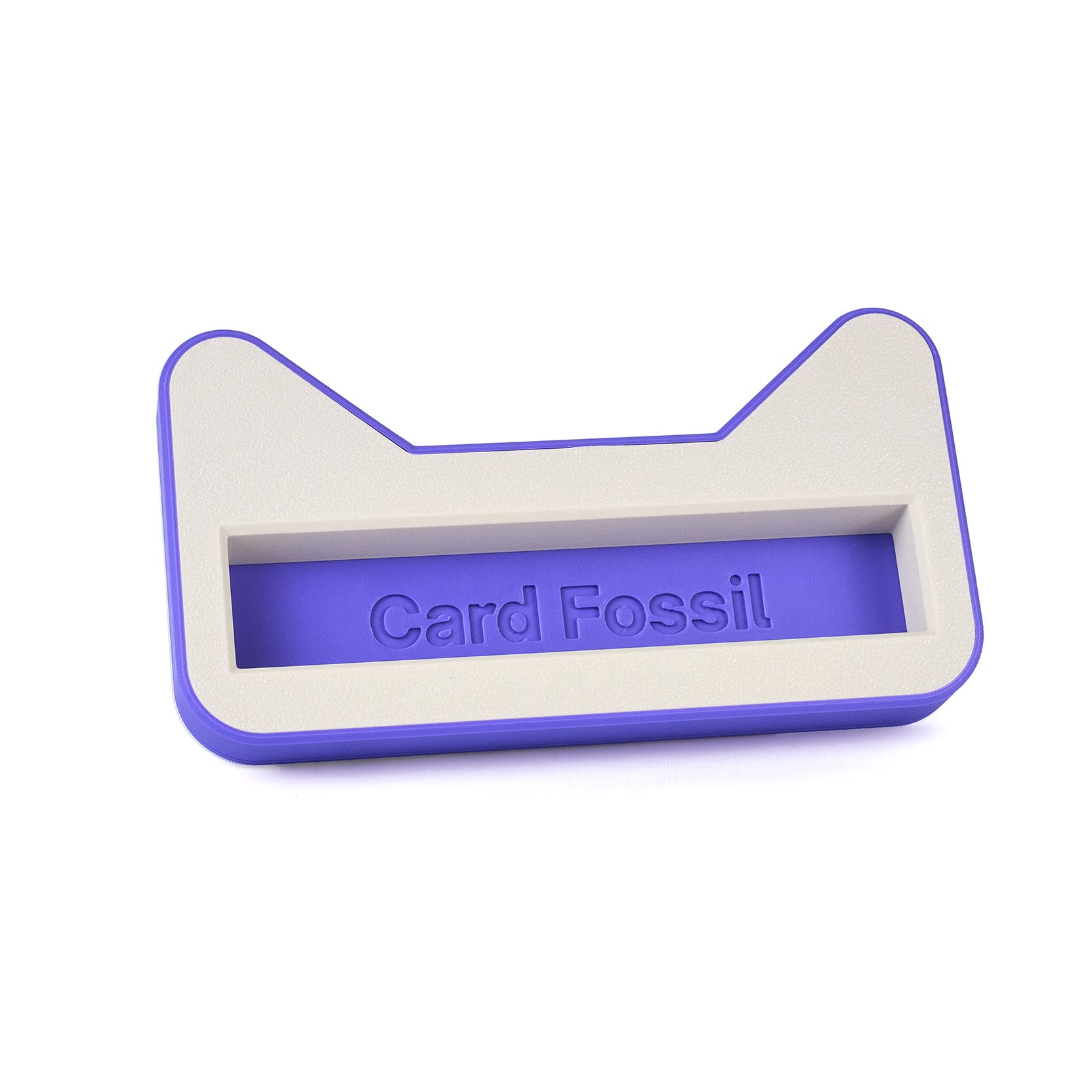Card Fossil PSA and Booster Case Stand – light purple colorway, stable desktop display stand