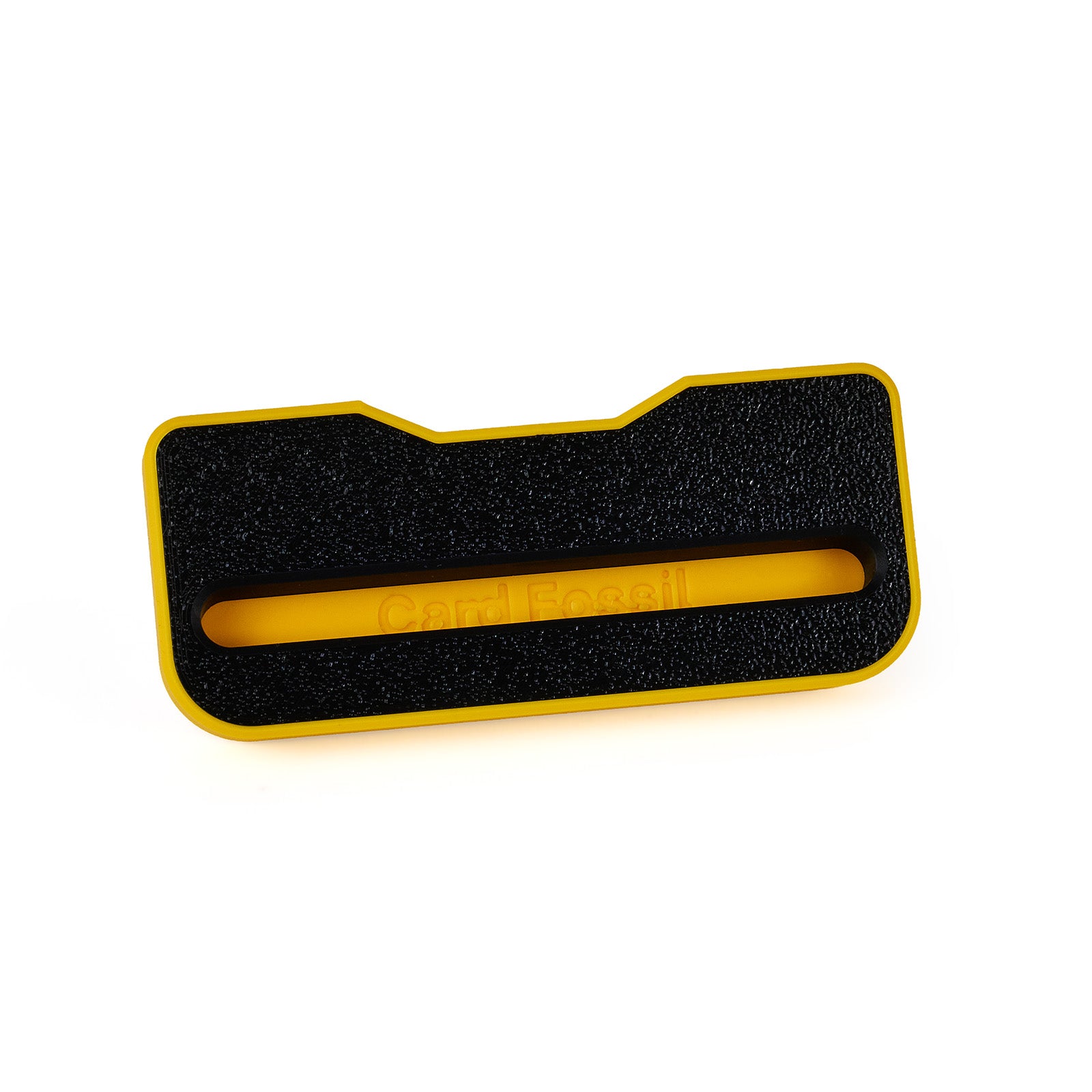 Card Fossil PSA Slab Stand – dark yellow colorway, desktop stand for displaying PSA graded cards without a case