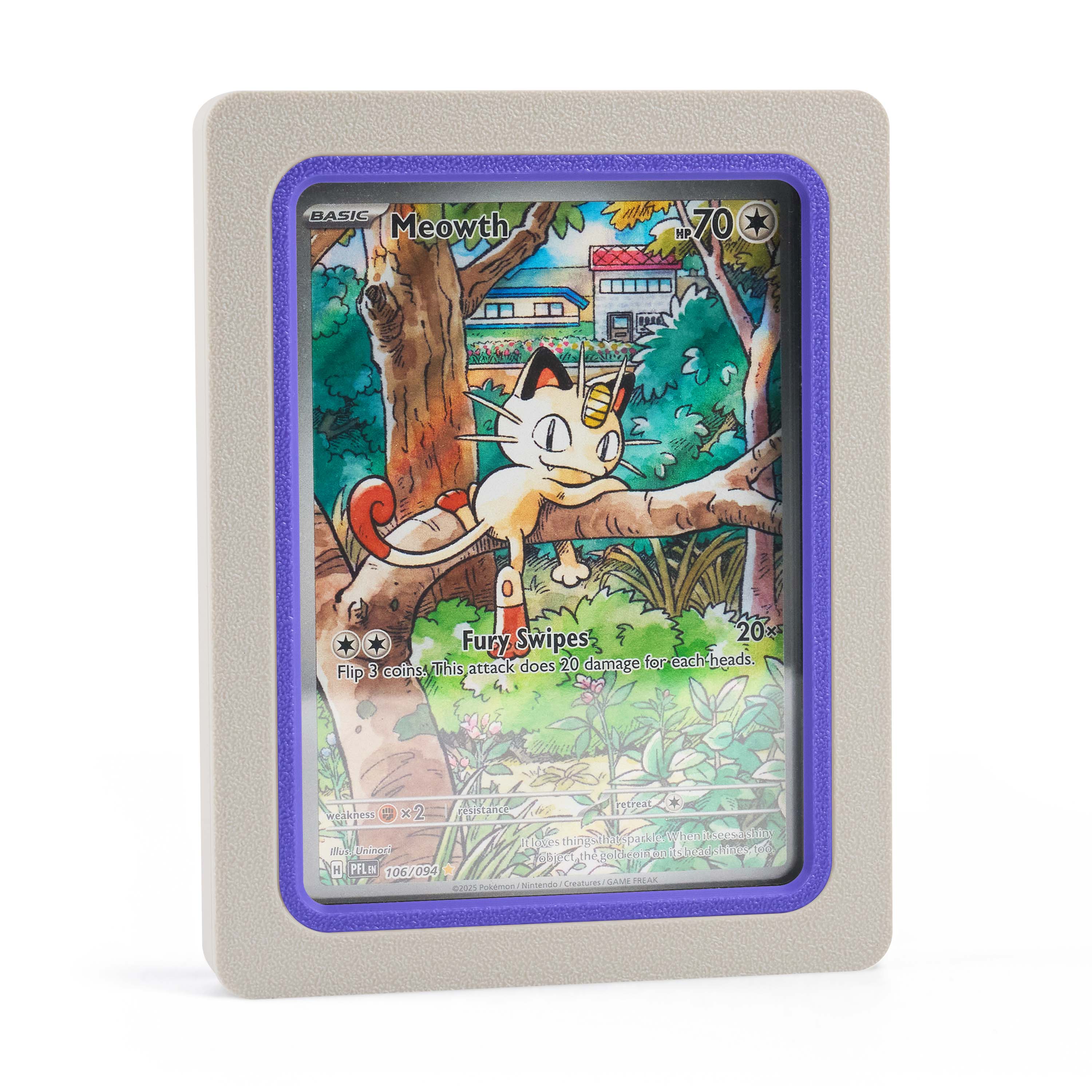 Trading Card Display Case – White