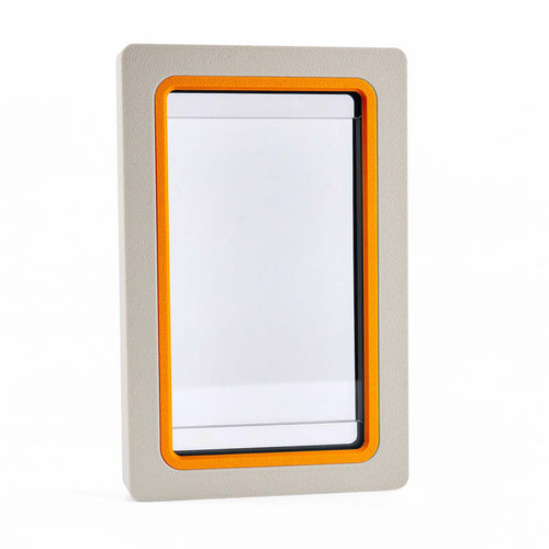 Card Fossil Standard Booster Case Light Mode – pumpkin orange accent, UV-resistant acrylic display for booster packs